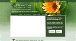 Desktop Screenshot of optimalcarechiro.com